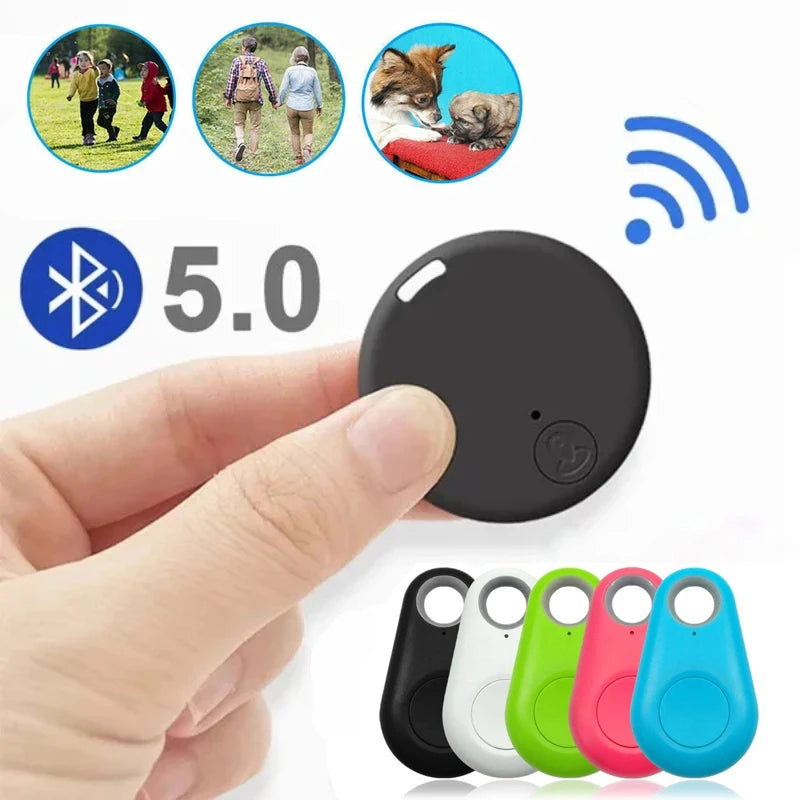 Mini GPS Mobile Round Tracker, Dispositivo Anti-Perdido, Bluetooth 5.0, Pet, Crianças, Bolsa, Rastreamento de Carteira, Smart Finder, Localizador