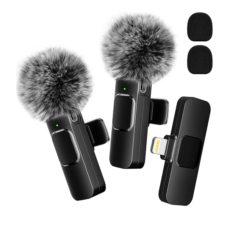 Microfone sem fio Lavalier para celular, gravação de vídeo de áudio, Mini Mic para iPhone, Android, Laptop, Live Gaming, Novo